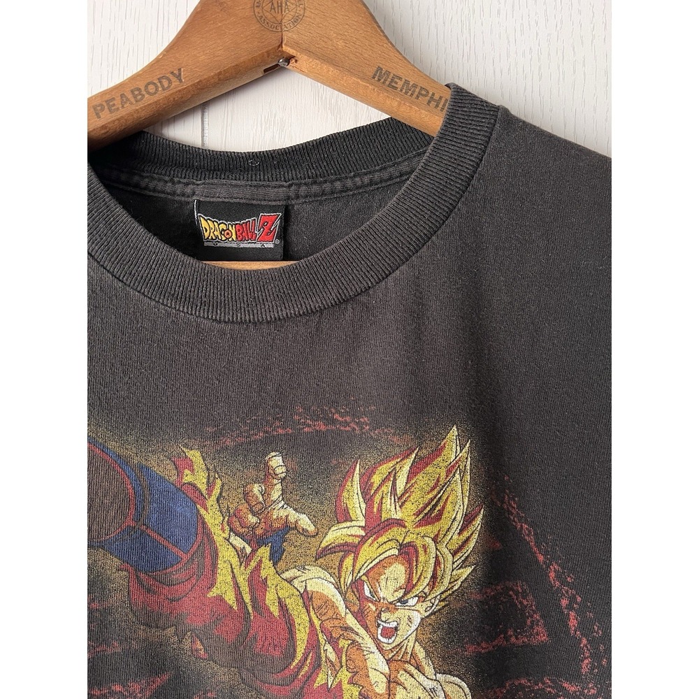Dragonball Z Super Saiyan Goku Youth Medium USA Vintage Thrashed 2000 T-Shirt - Picture 2 of 12